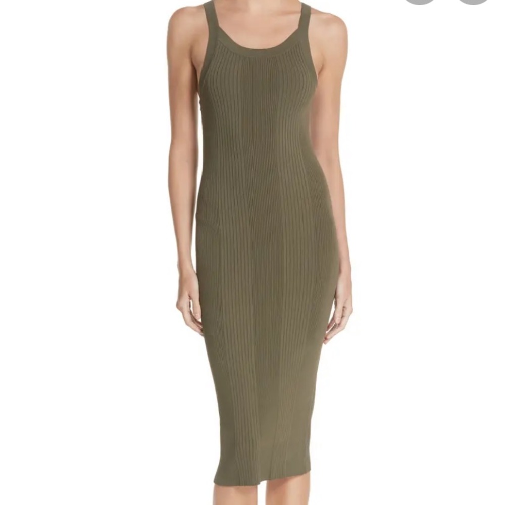 NWT Alexander Wang cage back midi dress